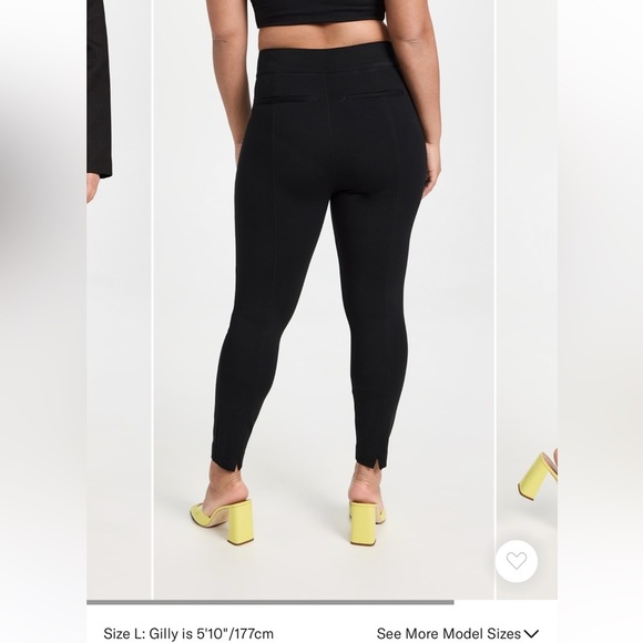 Spanx Back Seam Pants Size Medium Black - Picture 5 of 13